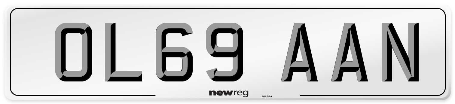 OL69 AAN Number Plate from New Reg